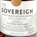 Aultmore Sovereign K&L Excl., 2008/2017, 9yo., close-up
