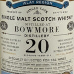 Bowmore Old Particular K&L Excl., 1997/2017, 20yo., close-up